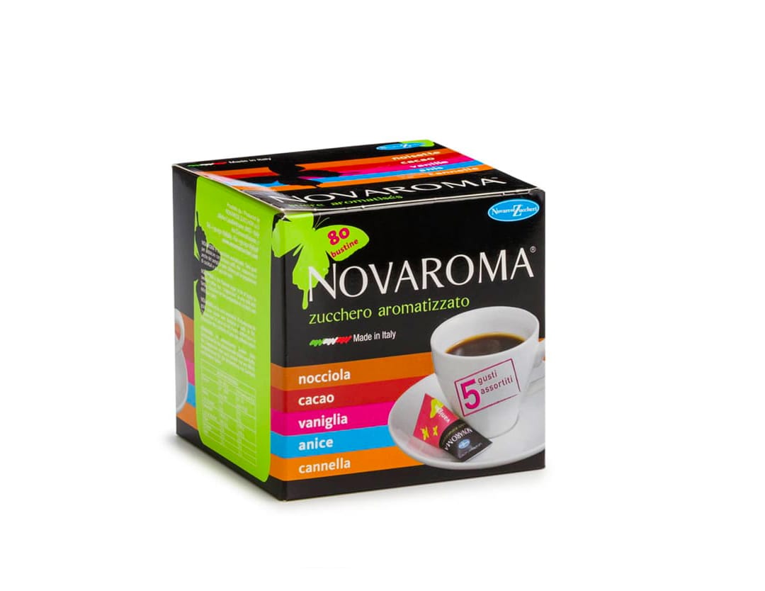 Cubotto Novaroma Zucchero Aromatizzato - 80 pezzi